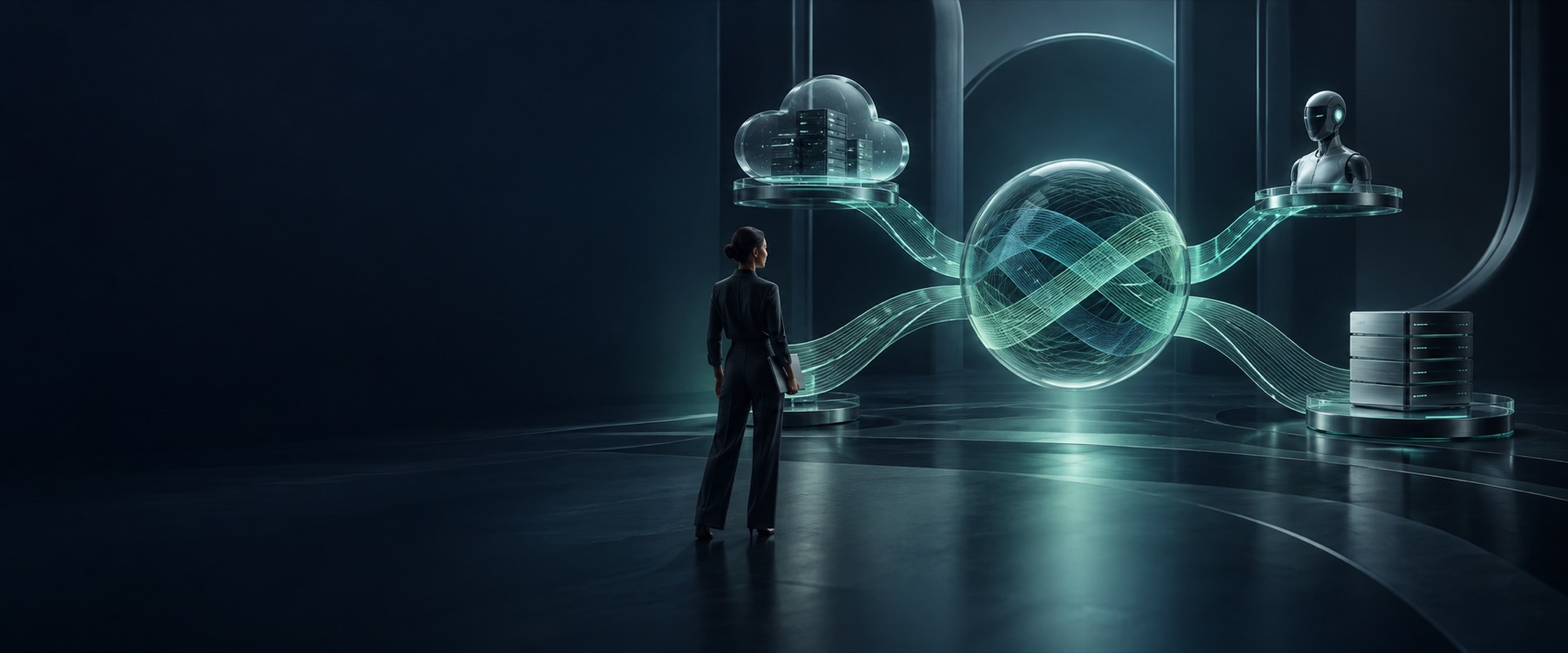 Human, cloud, machine and AI identities connected through one controlled identity fabric